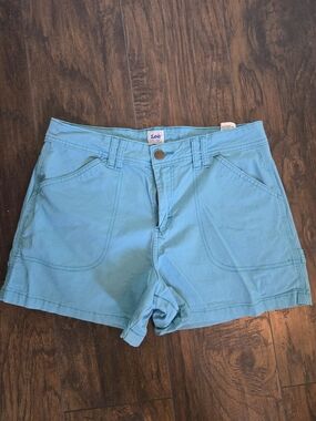 Lee Women's Teal Cargo Bermuda Shorts